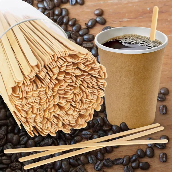 Coffee/Tea Wooden Stirrer Sticks with Round end - Image 3