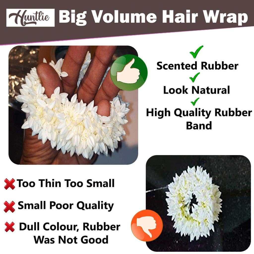 Hair Mogra Scented Rubber band Gajra Hair accessories - Image 4